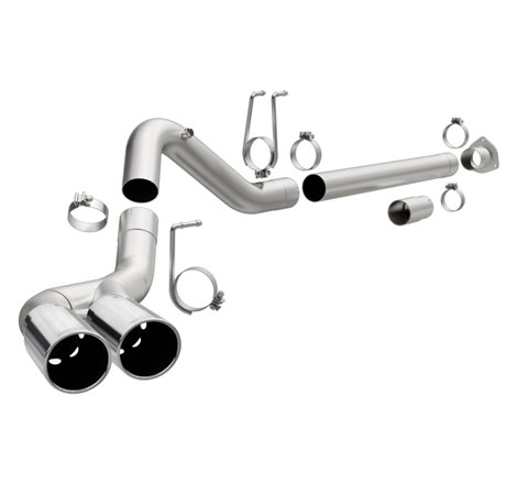 MagnaFlow 08-17 Ford F-250/F-350/F-450 4.6L/6.7 DPF-Back SS 4in Dual Single Passenger Side Rear Exit