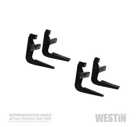 Westin 2004-2014 Ford F-150 SuperCab (Excl Heritage) Running Board Mount Kit - Black