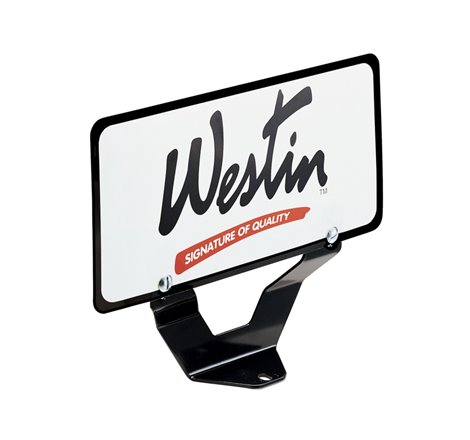 Westin Bull Bar License Plate Relocator - Black
