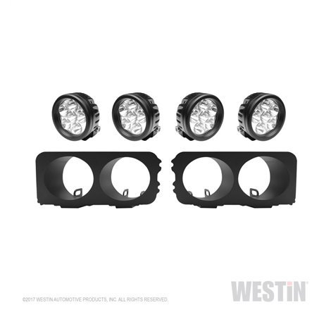 Westin Universal Light Kit for Outlaw Front Bumper - Textured Black
