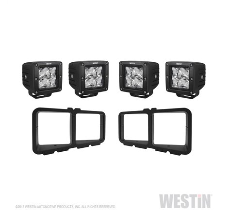Westin Universal Light Kit for Outlaw Front Bumpers - Textured Black