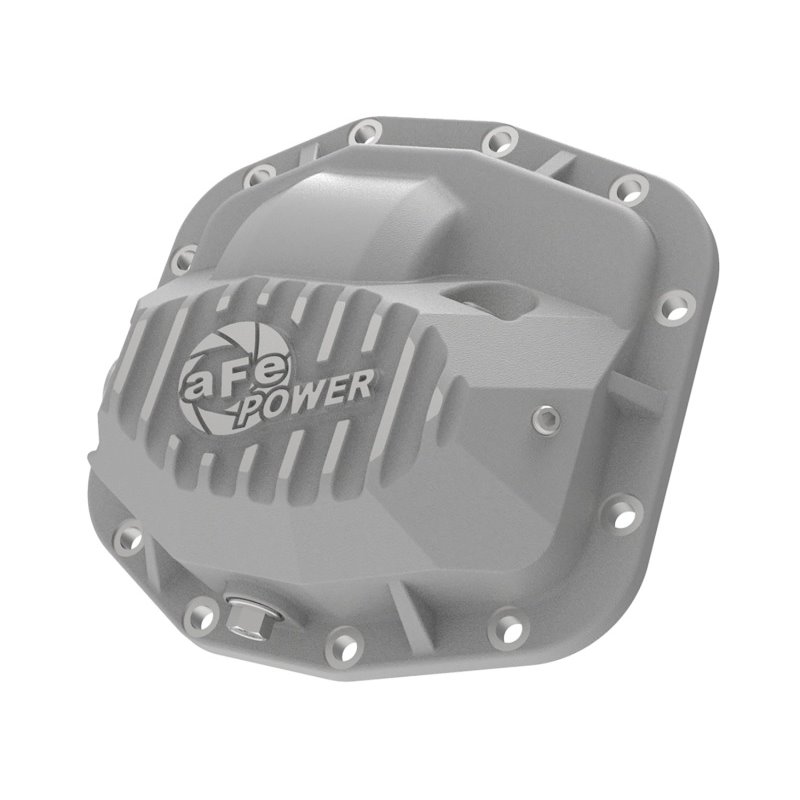 aFe Street Series Front Differential Cover Raw 2018+ Jeep Wrangler (JL) V6 3.6L (Dana M186)