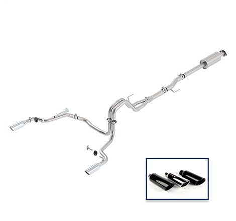 Ford Racing 15-18 F-150 5.0L Cat-Back Extreme Exhaust System Rear Exit w/ Chrome Tips