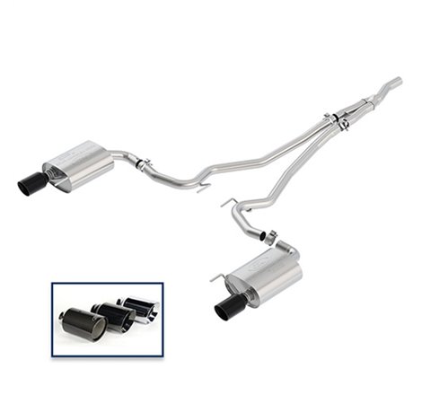 Ford Racing 2018+ Mustang 2.3L EcoBoost Cat-Back Extreme Exhaust System w/ Black Chrome Tips
