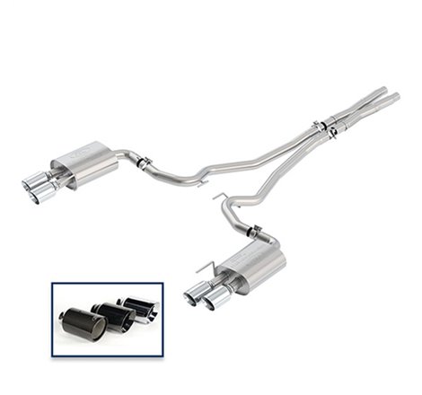 Ford Racing 2018+ Mustang GT 5.0L Cat-Back Extreme Exhaust System w/ Quad Chrome Tips
