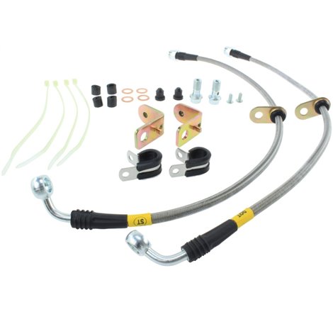StopTech 11-14 Ford Mustang GT 5.0L V8 Stainless Steel Front Brake Lines