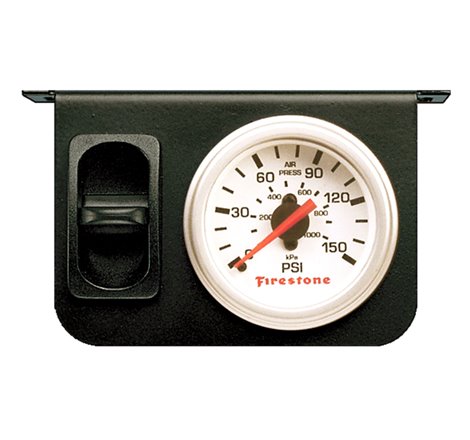 Firestone Air Adj. Leveling Electric Control Panel w/Single Gauge 0-150psi - White (WR17602229)