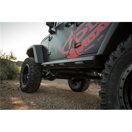 Addictive Desert Designs 07-18 Jeep Wrangler JK 4 Door Stealth Fighter Side Steps w/ ADD Logo