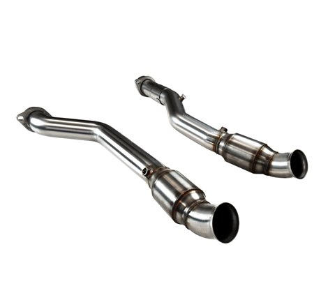Kooks 2012+ Jeep Grand Cherokee SRT8 6.4L 3in Stainless GREEN Catted Connection Pipes