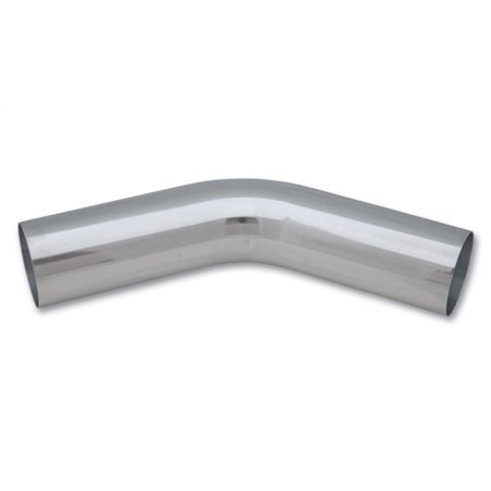 Vibrant 1in O.D. Universal Aluminum Tubing (45 Degree Bend) - Polished
