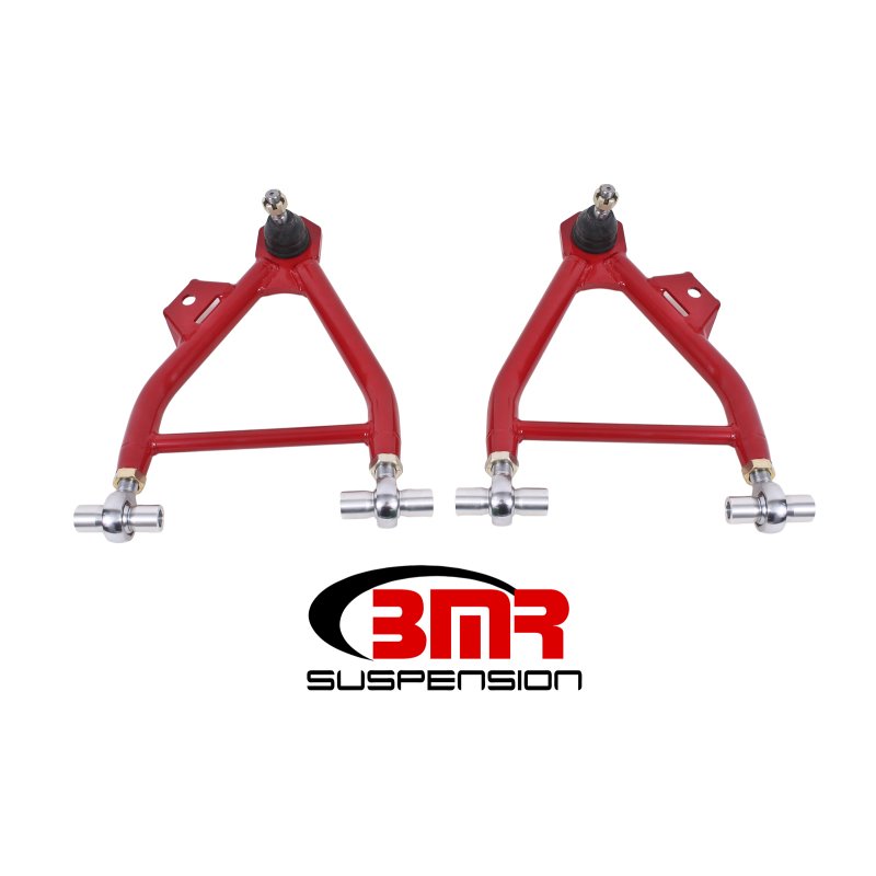 BMR 94-04 Mustang Lower A-Arms (Coilover Only) w/ Adj. Rod End and STD. Ball Joint - Red