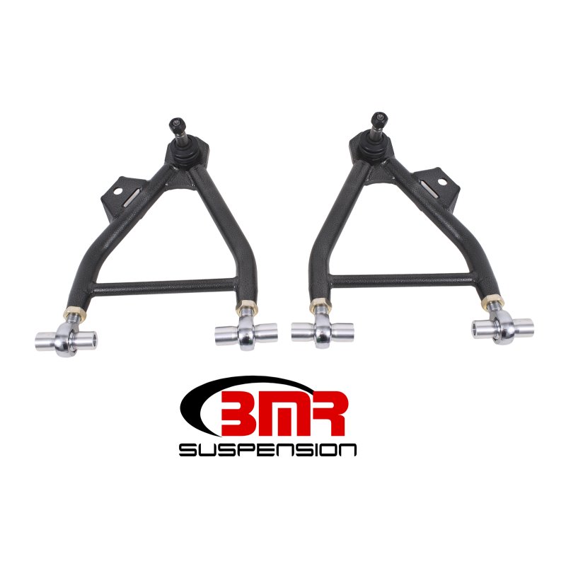 BMR 94-04 Mustang Lower A-Arms (Coilover Only) w/ Adj. Rod End & Tall Ball Joint - Black Hammertone