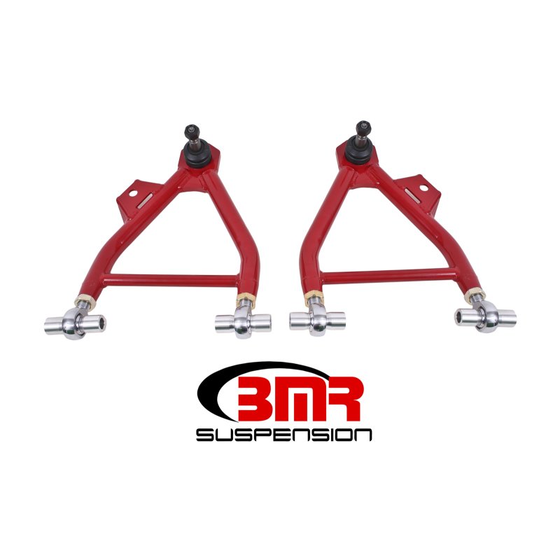 BMR 94-04 Mustang Lower A-Arms (Coilover Only) w/ Adj. Rod End and Tall Ball Joint - Red