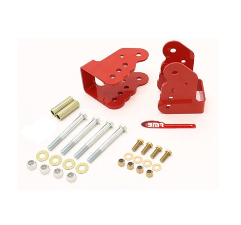 BMR 78-87 G-Body Bolt-On Control Arm Relocation Brackets - Red