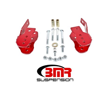 BMR 05-14 S197 Mustang Bolt-On Control Arm Relocation Brackets - Red