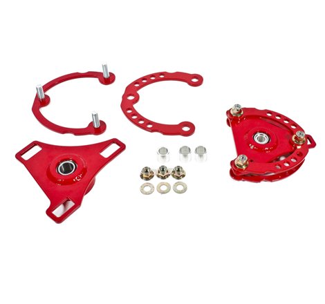 BMR 15-17 S550 Mustang Caster Camber Plates - Red