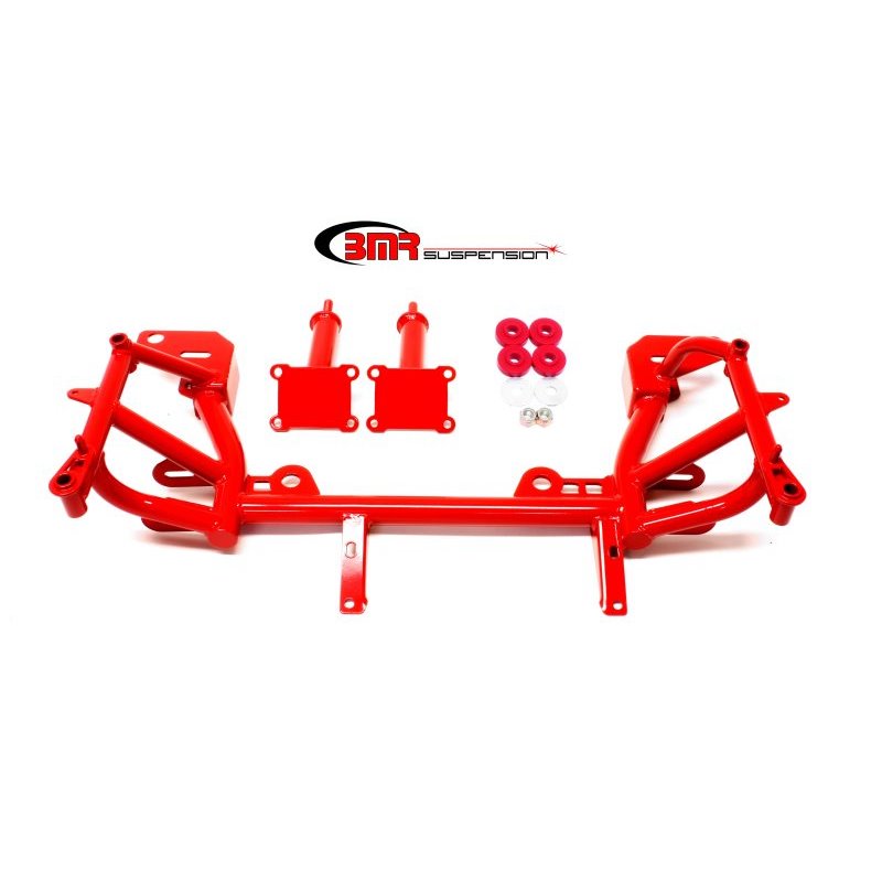 BMR 93-02 F-Body K-Member w/ Low Mount Turbo LS1 Motor Mounts and Pinto Mounts - Red