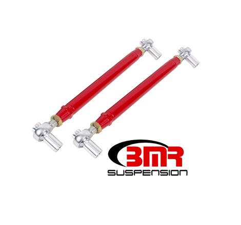 BMR 99-04 Mustang Chrome Moly Lower Control Arms w/ Double Adj. Rod Ends - Red