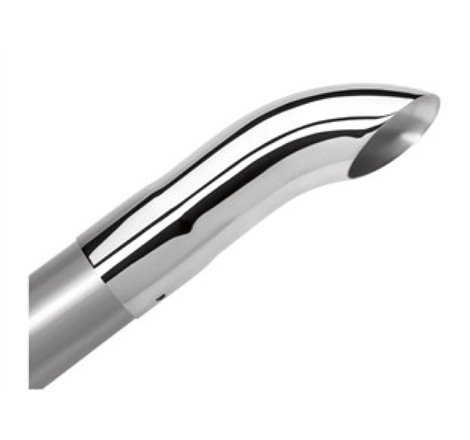 Borla Universal Polished Tip Single Round Turndown/Turnout (inlet 2 1/2in. Outlet 2 1/2in) *NO Retur