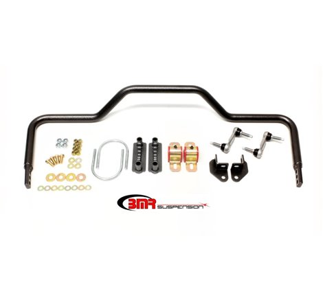 BMR 64-72 A-Body Rear Pro-Touring Style Hollow 1.125in Sway Bar Kit - Black Hammertone