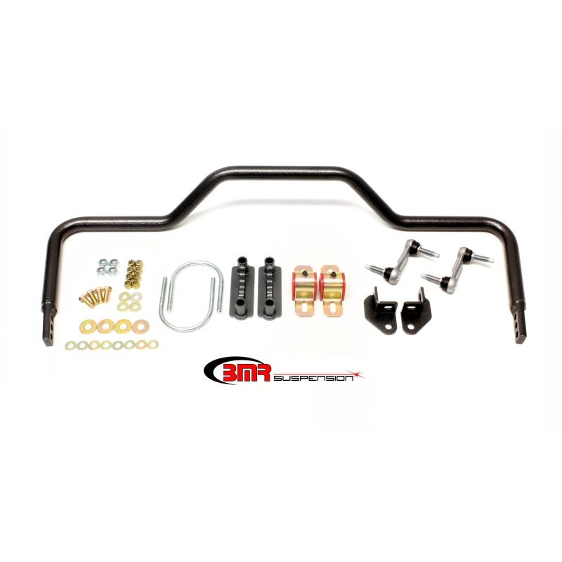 BMR 64-72 A-Body Rear Pro-Touring Style Hollow 1.125in Sway Bar Kit - Black Hammertone