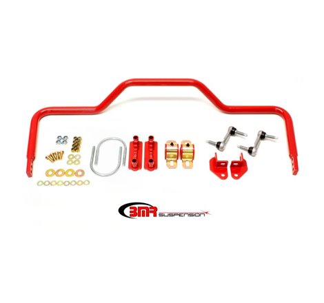 BMR 64-72 A-Body Rear Pro-Touring Style Hollow 1.125in Sway Bar Kit - Red