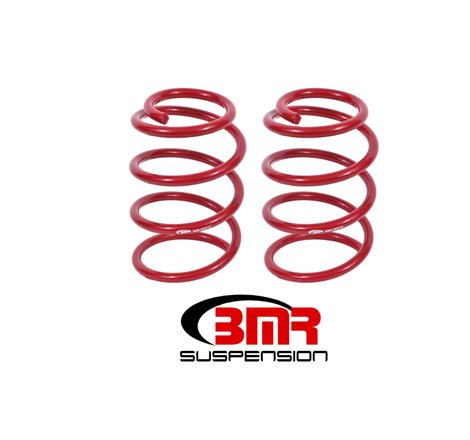 BMR 07-14 Shelby GT500 Front Performance Version Lowering Springs - Red