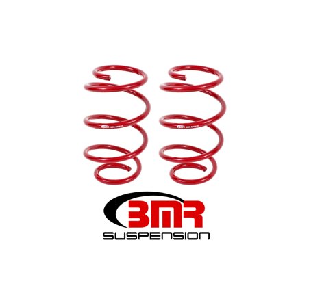BMR 15-17 S550 Mustang Front Performance Version Lowering Springs - Red