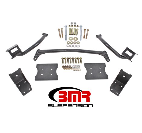 BMR 79-04 Fox Mustang Torque Box Reinforcement Plate Kit(TBR005H And TBR003H) - Black Hammertone
