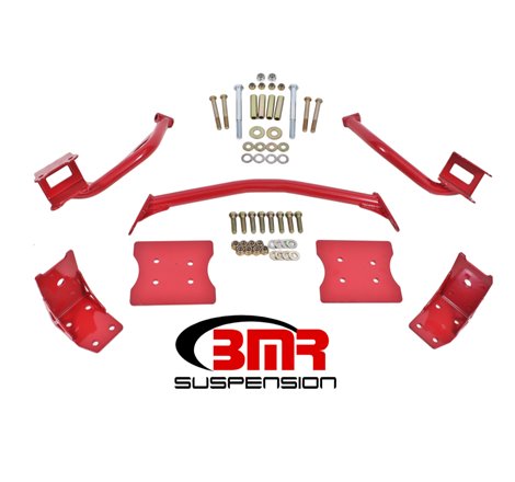 BMR 79-04 Fox Mustang Torque Box Reinforcement Plate Kit(TBR005R And TBR003R) - Red