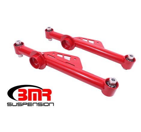 BMR 79-98 Fox Mustang Non-Adj. Lower Control Arms w/ Spherical Bearings - Red