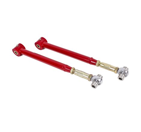 BMR 05-14 S197 Mustang On-Car Adj. Lower Control Arms / Rod End Combo (Polyurethane) - Red