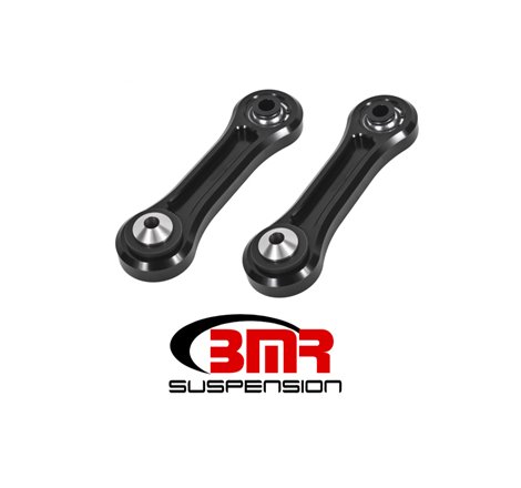 BMR 15-17 S550 Mustang Rear Lower Control Arms Vertical Link (Delrin/Bearing) - Black