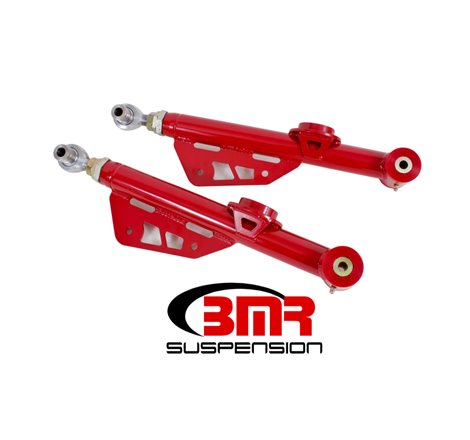BMR 99-04 Mustang On-Car Adj. Lower Control Arms / Rod End Combo (Polyurethane) - Red