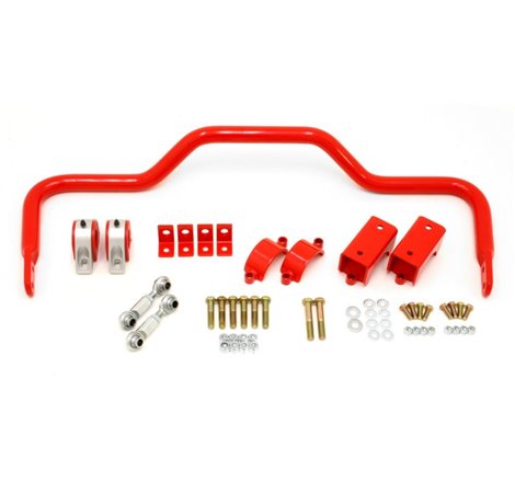 BMR 64-72 A-Body w/ 3in Axles Rear Solid 1.375in Xtreme Anti-Roll Bar Kit - Red