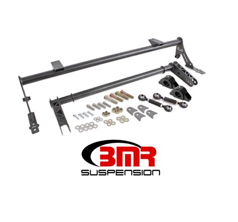 BMR 05-14 S197 Mustang Rear Bolt-On Hollow 35mm Xtreme Anti-Roll Bar Kit (Delrin) - Black Hammertone