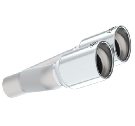 Borla Universal Polished Tip Dual Round Rolled Angle-Cut (inlet 2in. Outlet 3in) *NO Returns*