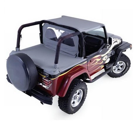 Rampage 1992-1995 Jeep Wrangler(YJ) Cab Soft Top And Tonneau Cover - Black Denim