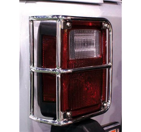 Rampage 2007-2018 Jeep Wrangler(JK) Taillight Guards - Stainless