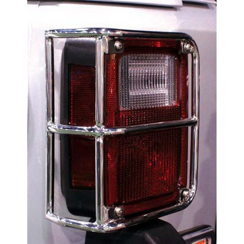 Rampage 2007-2018 Jeep Wrangler(JK) Taillight Guards - Stainless