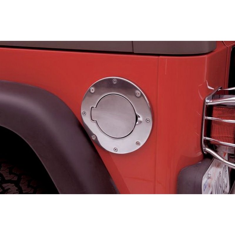 Rampage 2007-2018 Jeep Wrangler(JK) Billet Style Gas Cover - Polished