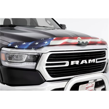 Stampede 2019 Ram 1500 Vigilante Premium Hood Protector - Flag