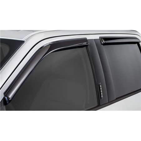 Stampede 2015-2019 Ford F-150 Extended Cab Pickup Tape-Onz Sidewind Deflector 4pc - Smoke