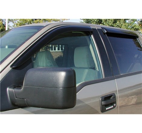 Stampede 1999-2016 Ford F-250 Extended Cab Pickup Tape-Onz Sidewind Deflector 4pc - Smoke