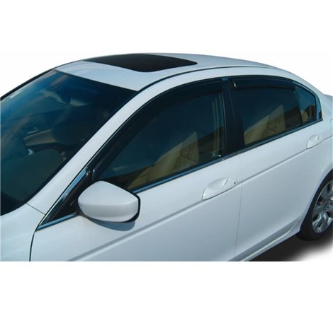 Stampede 2008-2012 Honda Accord Sedan Tape-Onz Sidewind Deflector 4pc - Smoke
