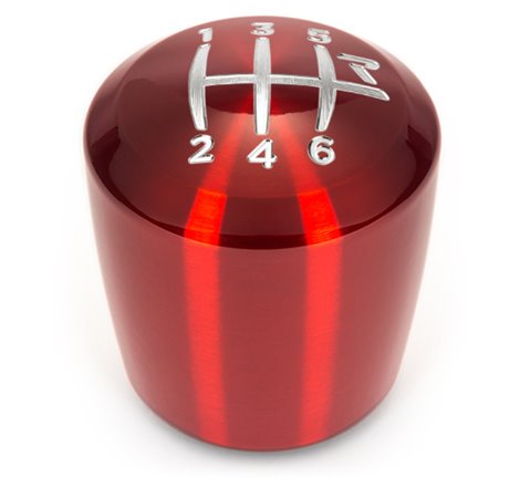 Raceseng Ashiko Shift Knob (Gate 2 Engraving) 1/2in.-20 Adapter - Red Translucent