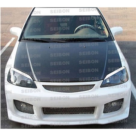 Seibon 01-03 Honda Civic OEM Carbon Fiber Hood