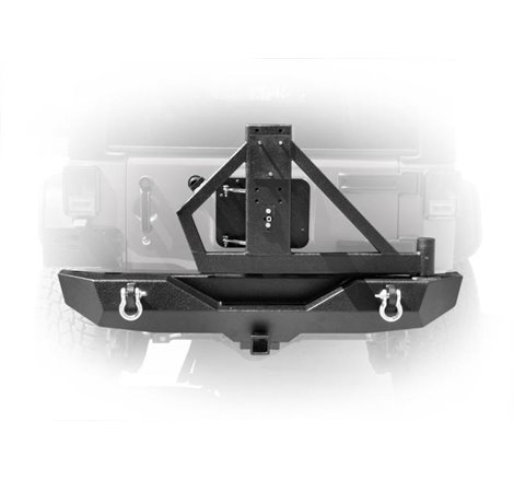 DV8 Offroad 07-18 Jeep Wrangler RS-2 Single Action Rear Bumper & Tire Carrier w/ Bearing