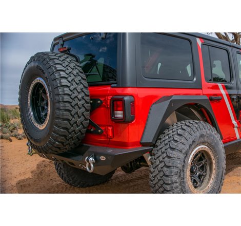 DV8 Offroad 2018+ Jeep Wrangler JL Tailgate Mounted Tire Carrier