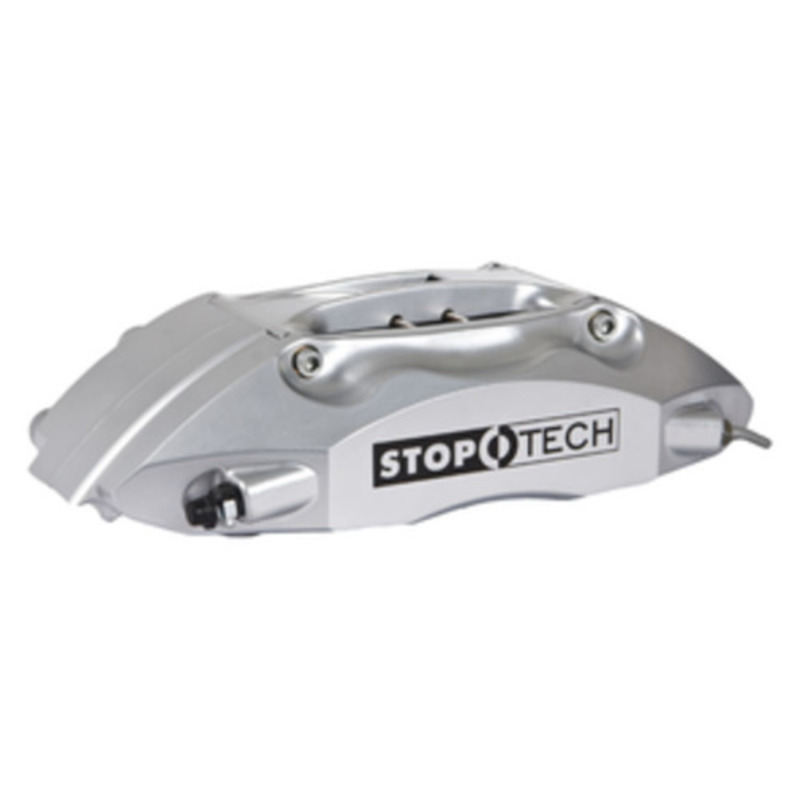 StopTech 91-05 Acura NSX Rear BBK w/Silver ST-40 Calipers Slotted 328x28mm Rotors Pads SS Lines